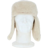 Classic Russian Style Sheepskin Hat Brown/white: 035K