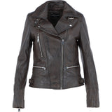 Women's Leather Biker Style Jacket Nevada : 1132 BIKER