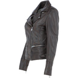 Women's Leather Biker Style Jacket Nevada : 1132 BIKER