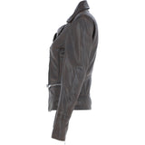 Women's Leather Biker Style Jacket Nevada : 1132 BIKER