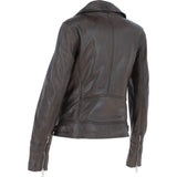 Women's Leather Biker Style Jacket Nevada : 1132 BIKER