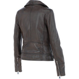 Women's Leather Biker Style Jacket Nevada : 1132 BIKER