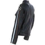 Women's Fashion Leather Biker Style Jacket Black: 1133