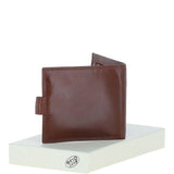 Classic 3 Card & ID Billfold Tab Wallet Leather Wallet Tan : 1222-VT