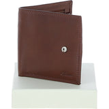 Classic 3 Card & ID Billfold Tab Wallet Leather Wallet Tan : 1222-VT