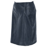 Stylish Leather Pencil Skirt Navy: skirt 18