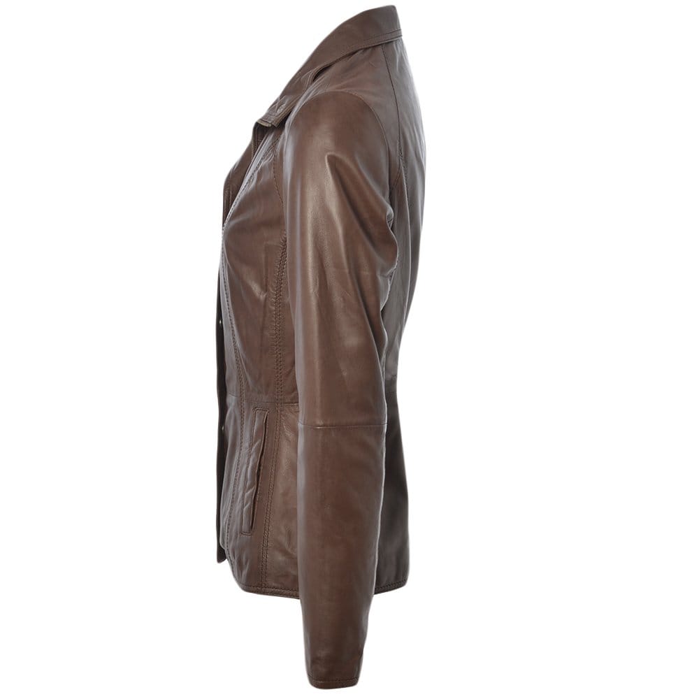 Leather Jacket Brown/nap: AWL-529