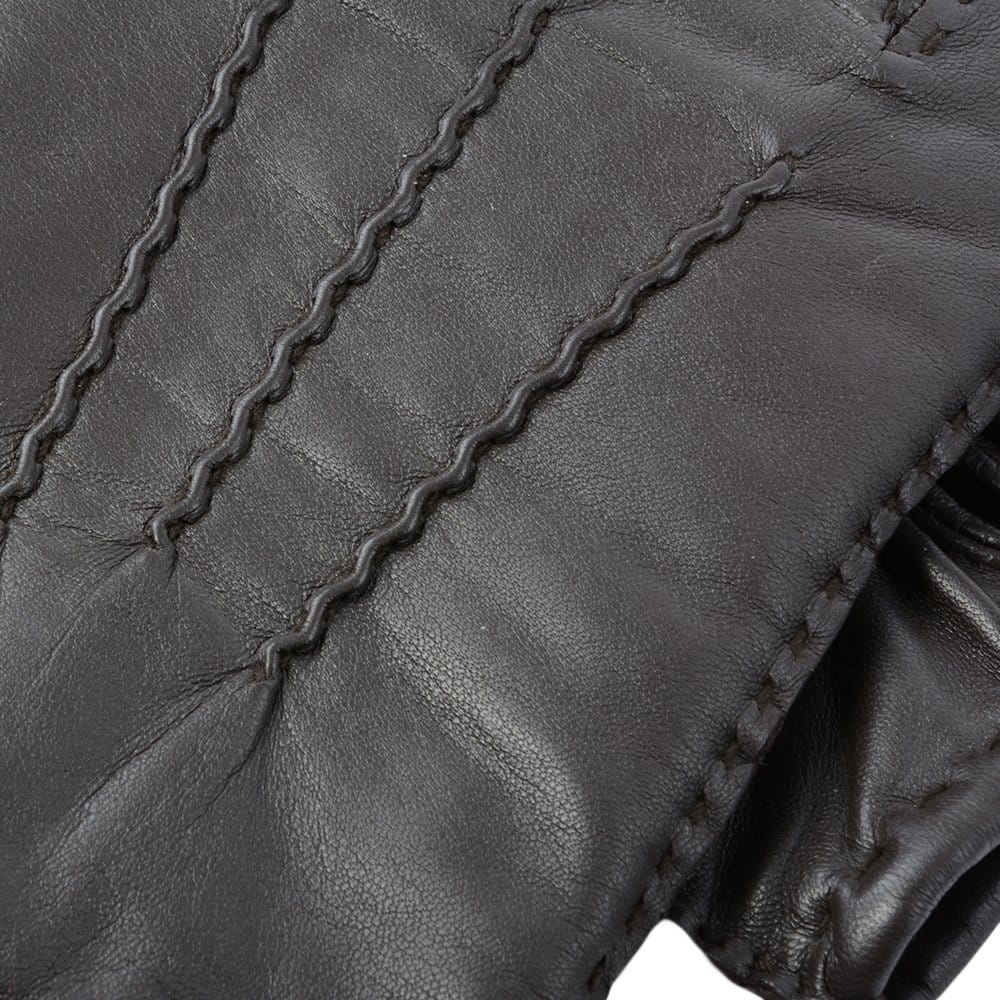 Mens Leather Gloves Brown : 710