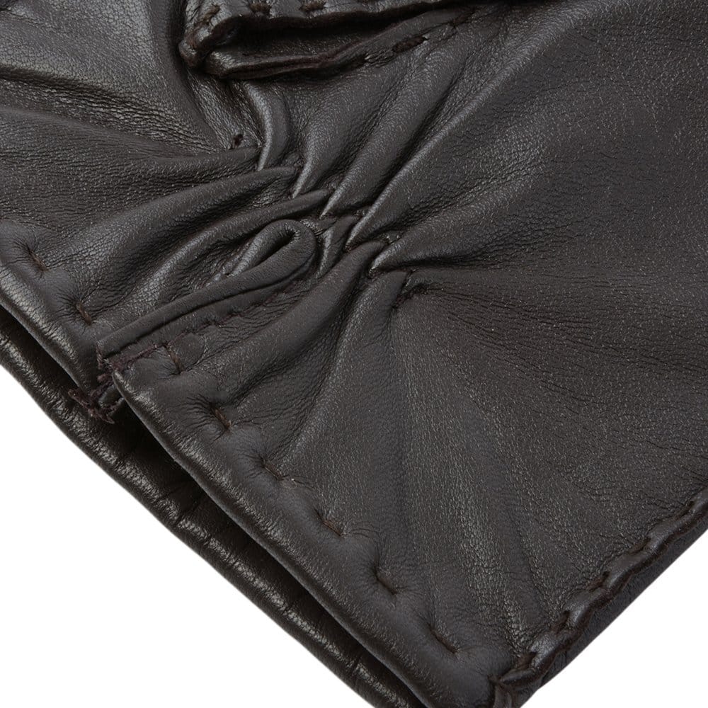 Mens Leather Gloves Brown : 710