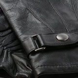 Mens Leather Gloves Black : 714