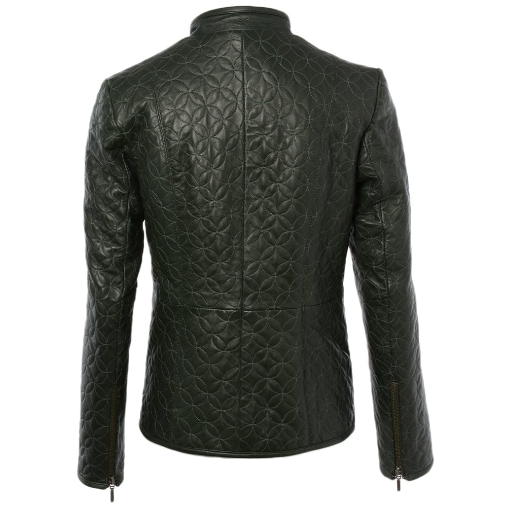 Leather Jacket Green: ASH-733