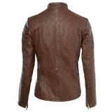 Leather Jacket Brown: ASH-733