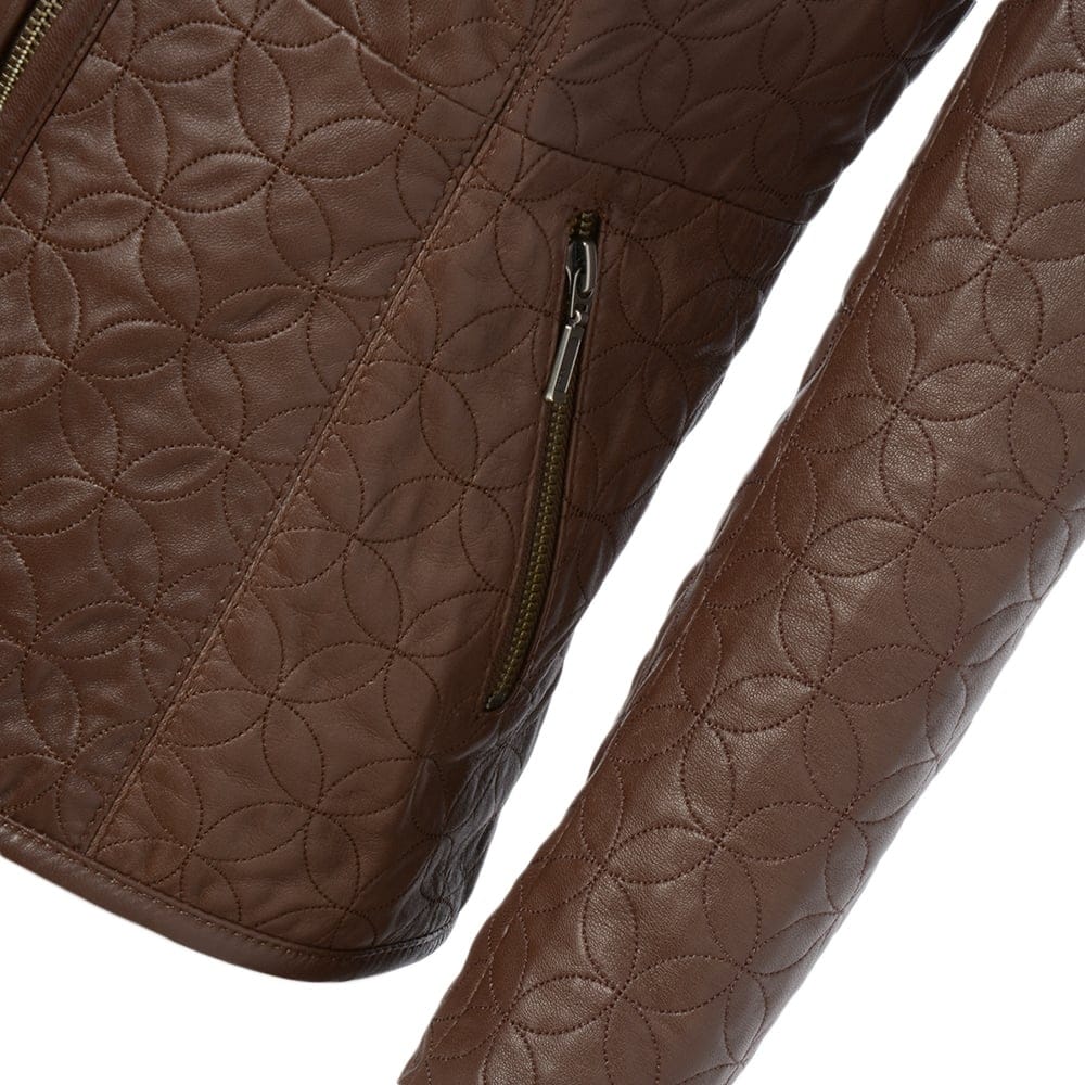 Leather Jacket Brown: ASH-733