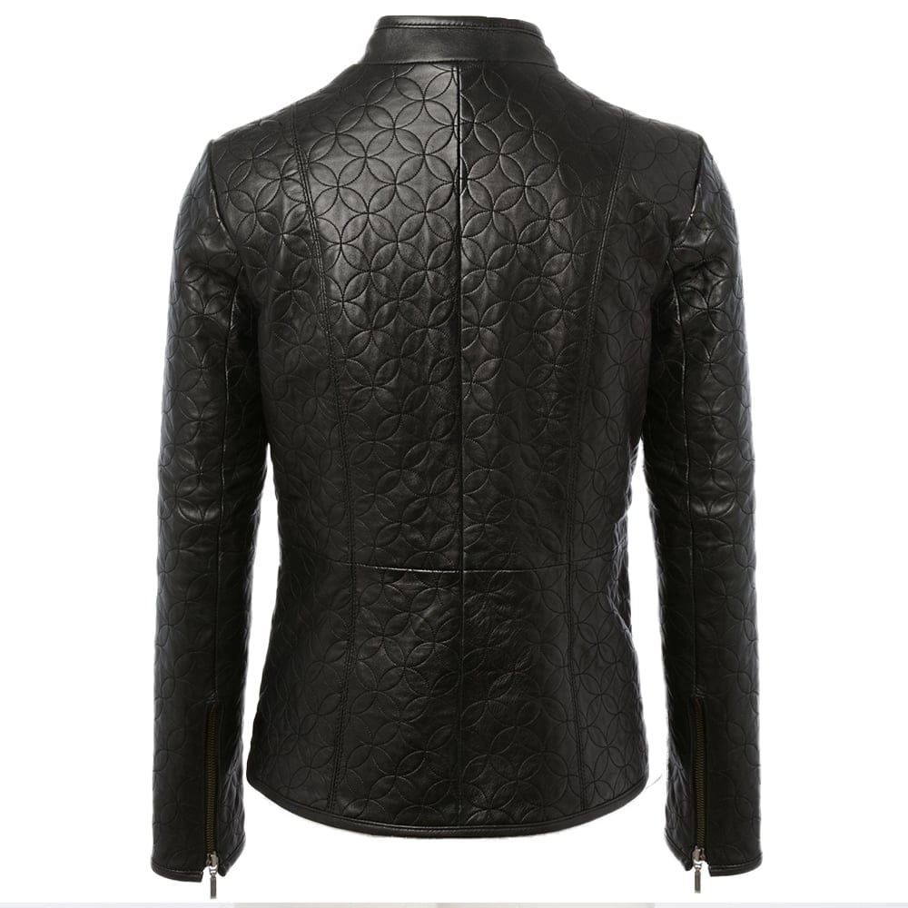Leather Jacket Black/ddy: ASH-733