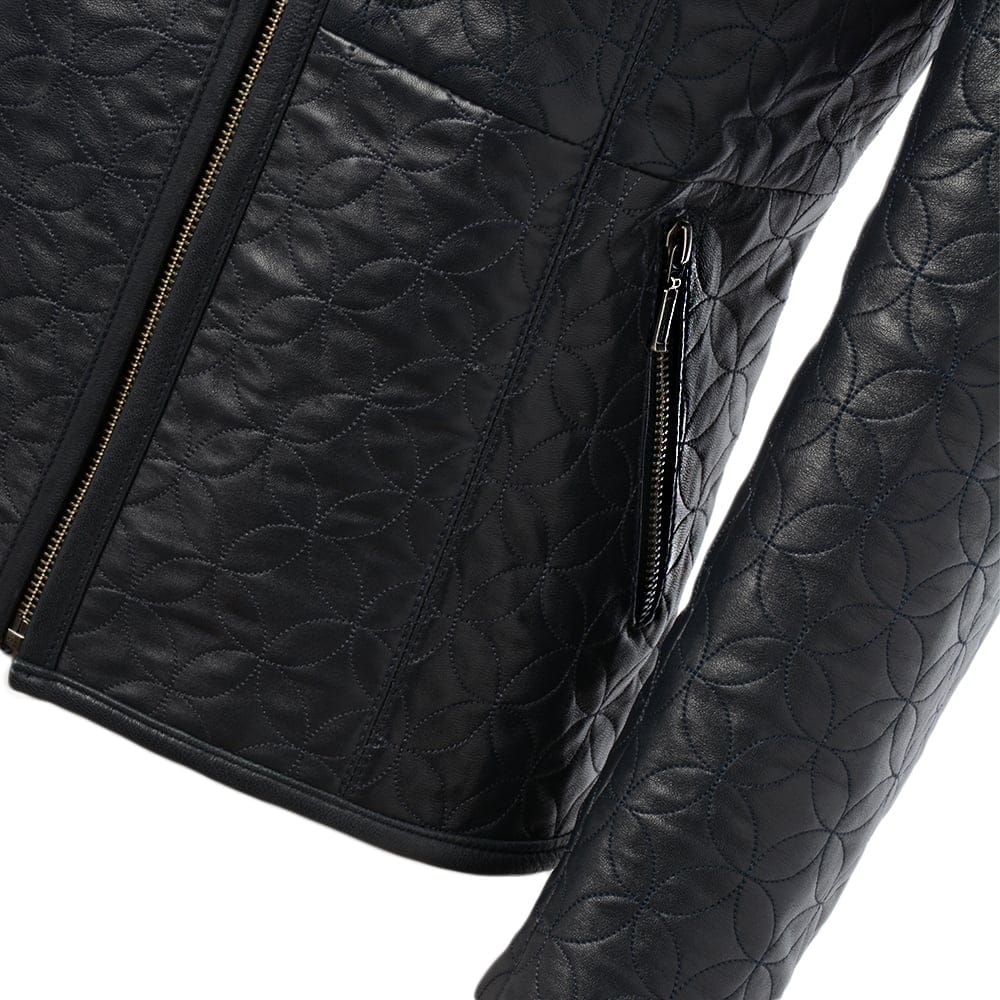Leather Jacket Navy: ASH-733