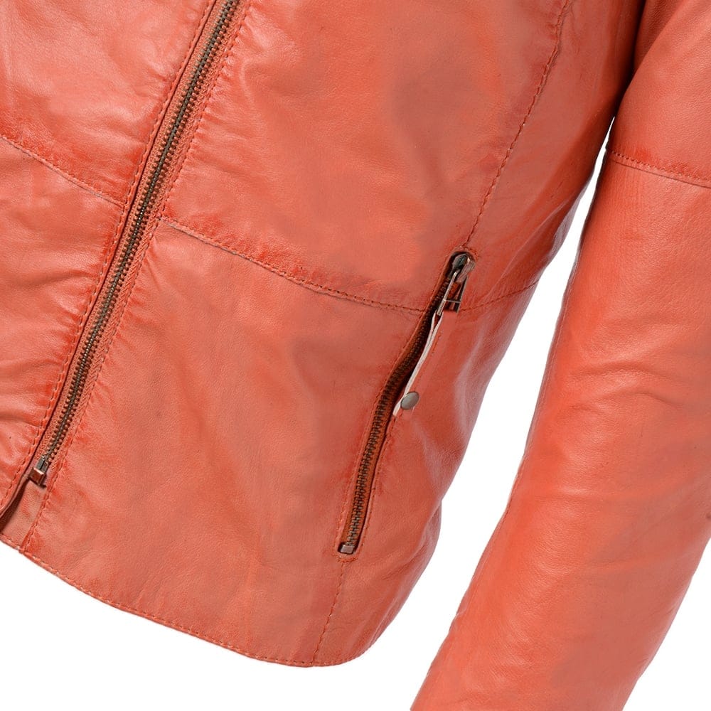 Leather Jacket Lt.red: STYLE B