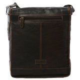 Mens Leather Ipad Messenger Bag Brown/crum : 8342