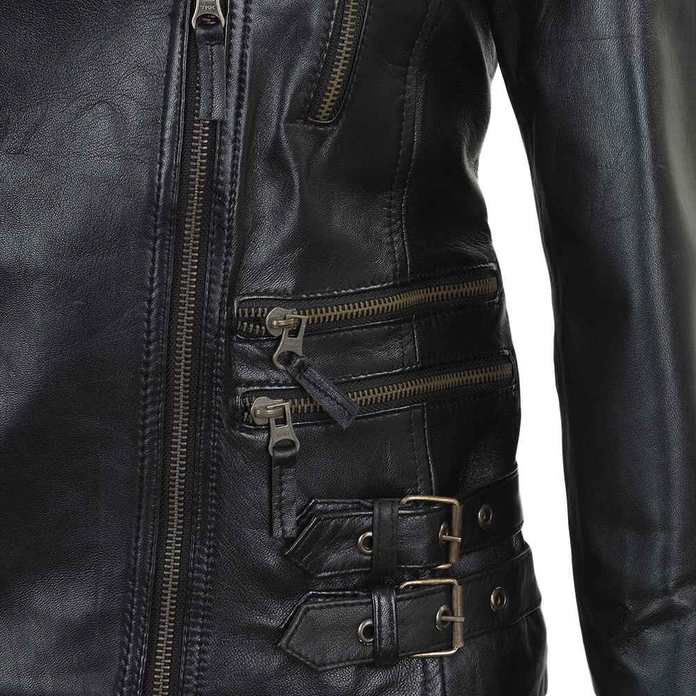 Leather Jacket Black: 2159