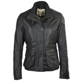 Leather Jacket Black/napp: PENLOPE