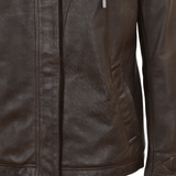 Leather Jacket Khaki: FO-DAN 72006