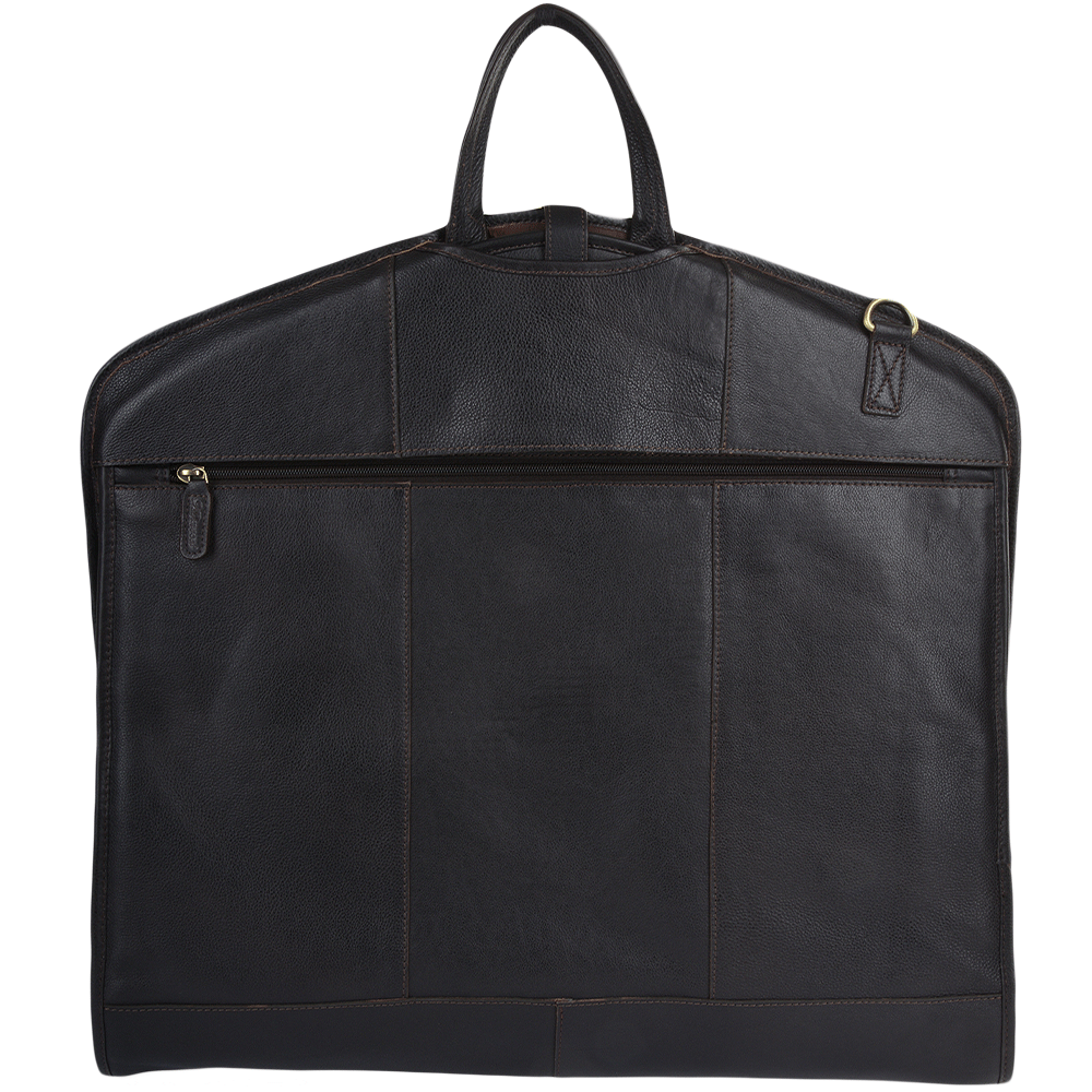 Mens Leather Suit Carrier Brown: Harper