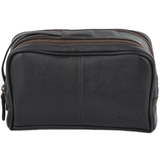Mens Leather Washbag Brown/tum : 2012