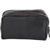 Mens Leather Washbag Brown/tum : 2012