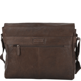 Five Pocket Carry All Leather Messenger Bag Brown/wash : Pedro