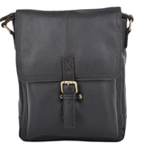 Mens A4 Ipad Pocket Leather Messenger Bag Brown/tum : Benjamin