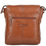 Mens Small Leather Flight Side Bag Chestnut/vt : Murphy