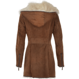 Hooded Toscana Coat  Brown: B-5688