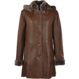 Sheepskin Duffle Coat Tobacco: CARRICK DUFFEL