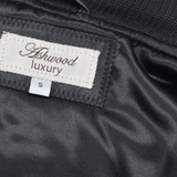 Leather Bomber Jacket  Black: FO WILLIE