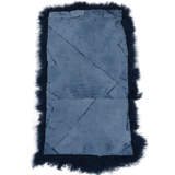 Mongolian Lamb Fur Rug Blue: MONGOLIAN RUG