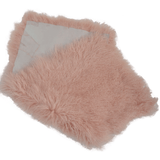 Mongolian Lamb Fur Rug Pink: MONGOLIAN RUG