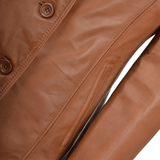 Leather Jacket Cognac/nap: ANGELA