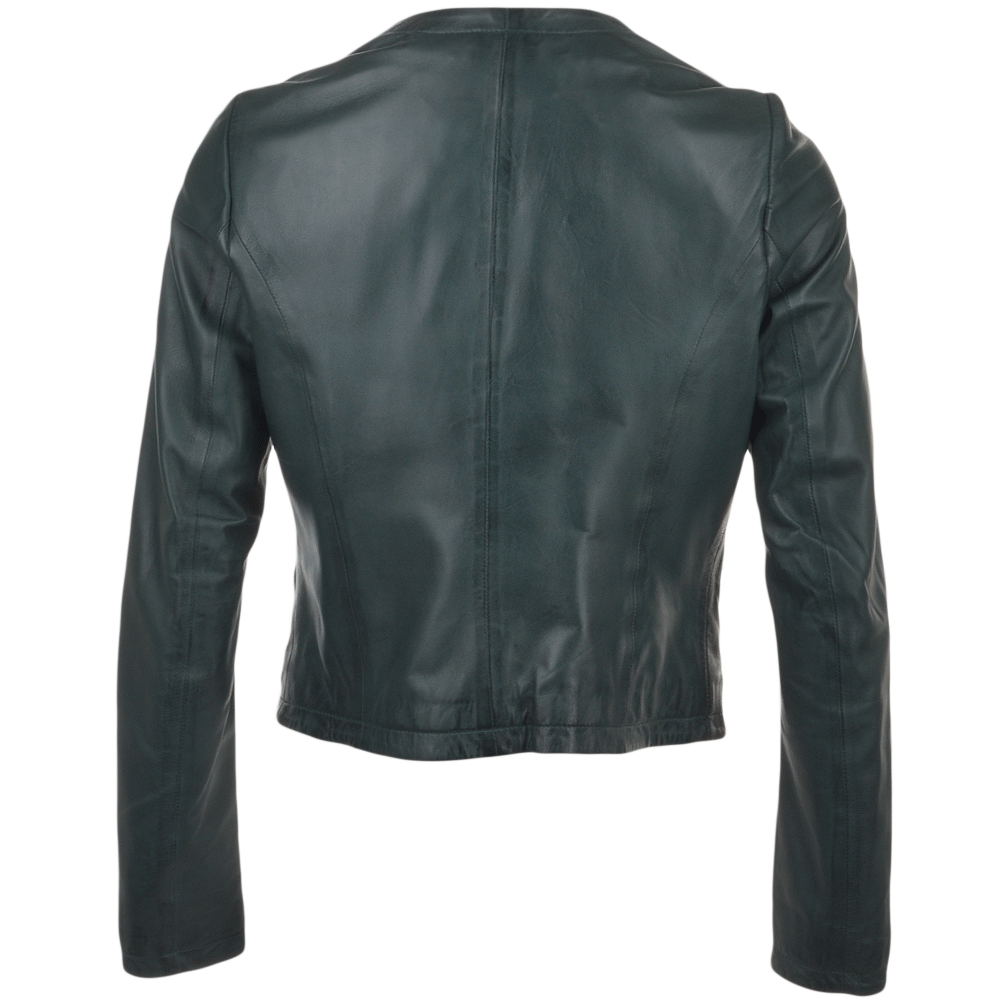 Leather Jacket Green: FO-ETHEL
