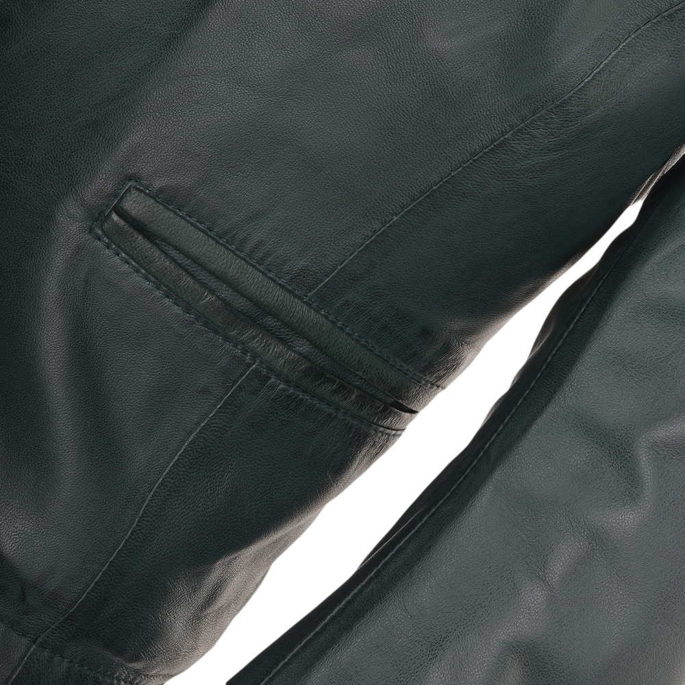 Leather Jacket Green: FO-ETHEL