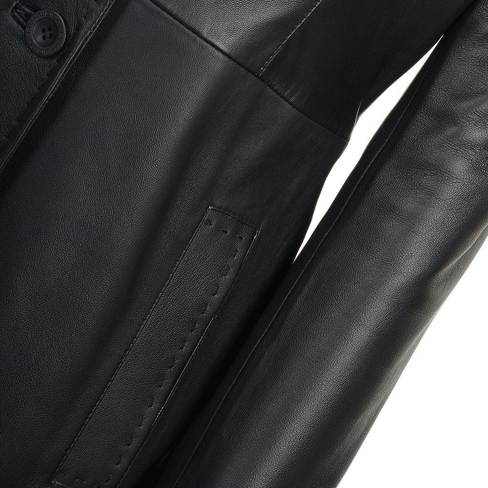 Long Length Trench Coat Black/nap: 469 LONG