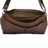 Soft Leather Handcrafted Briefcase Tan : Elliot