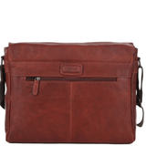 Five Pocket Carry All Leather Messenger Bag Cognac : Pedro