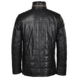 Lambskin Leather and Sheepskin lined Coat Black: E1521