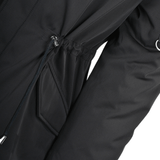 Hooded Raccoon Fur Parka With Removable Fur Trim Lining Black/blk: E 8085 ZF