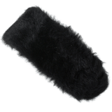 Sheepskin Leather Headband Black: KB-591