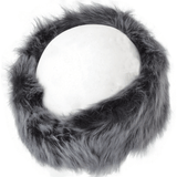 Toscana Sheepskin Leather Headband Black/brissa: KB-591