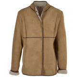 Lamb Shearling Mandarin Collar Jacket Honey: KB 679