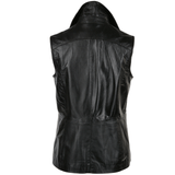 Leather Gilet Black/app: FO-GILLET 2