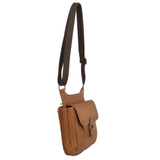 Small Columbian Leather Travel Bag Tan : 8142