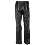 Leather Hipster Trousers Black: PT333