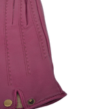 Stitch Detail Leather Gloves Shiraz : 733